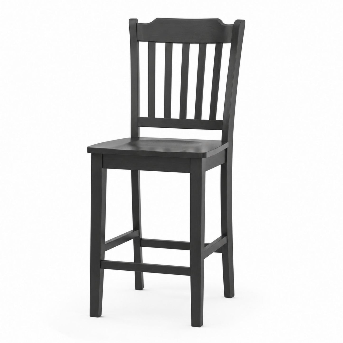 Wood Bar Stool Black 17.32in x 18.90in x 40.16in
