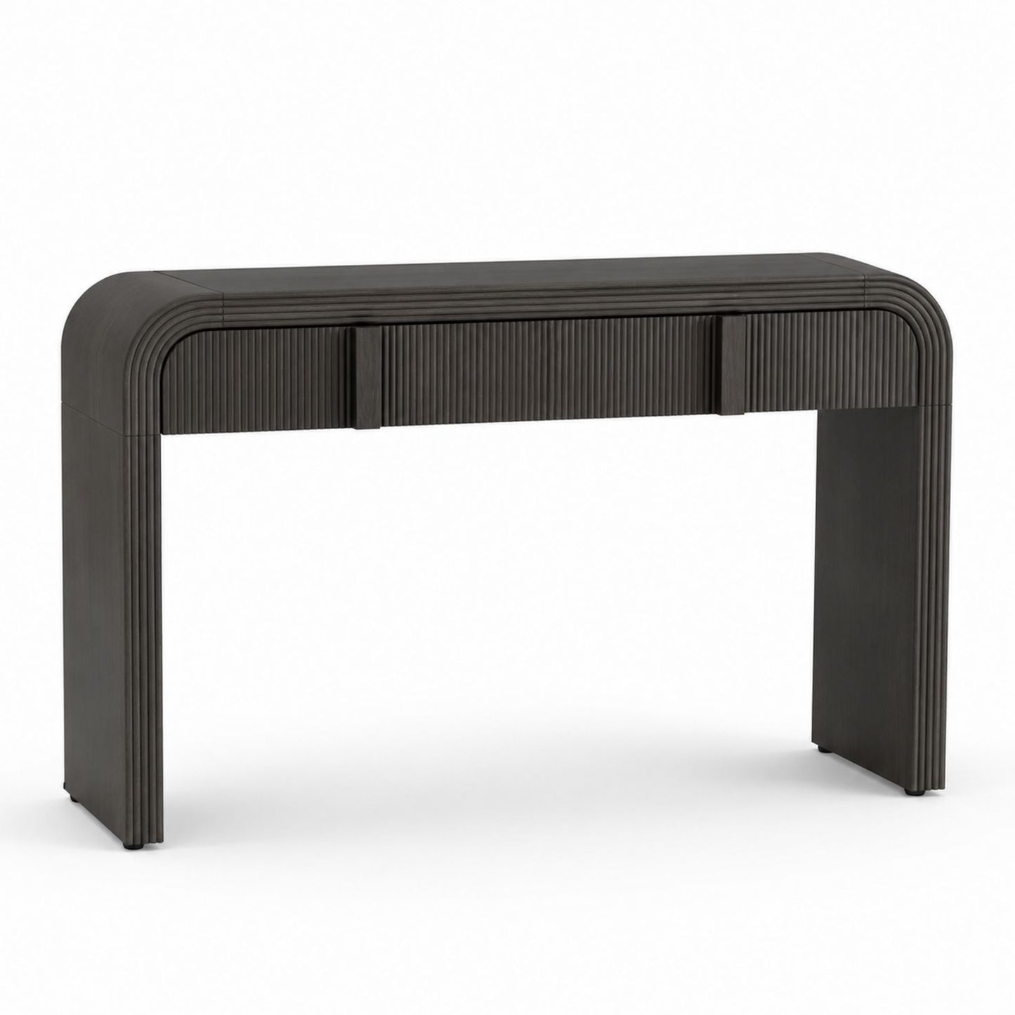 Wood Console Table Black Rectangular 120cm x 40cm x 75cm
